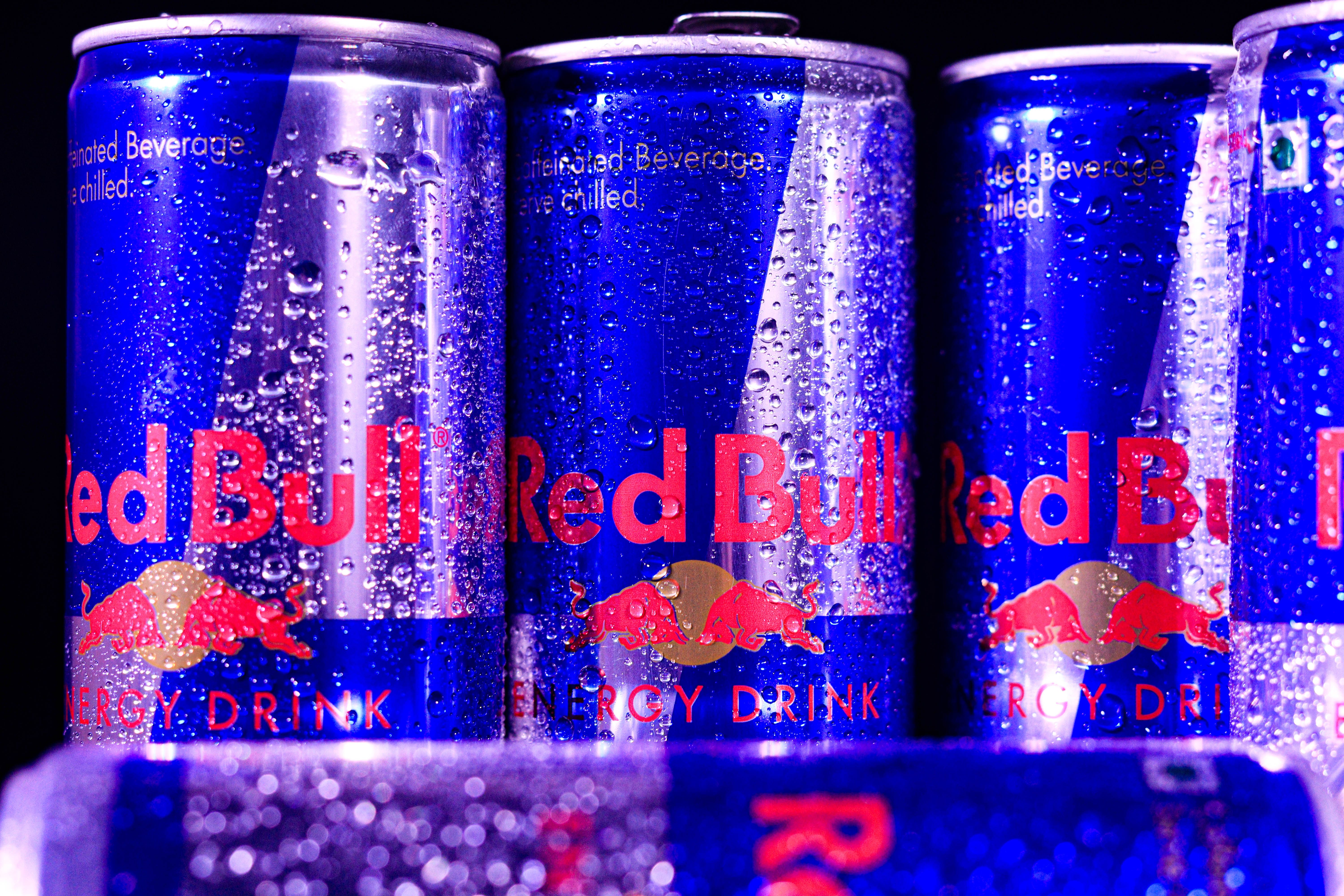 Cans of Red Bull · Free Stock Photo