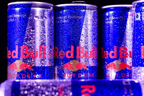 Cans of Red Bull