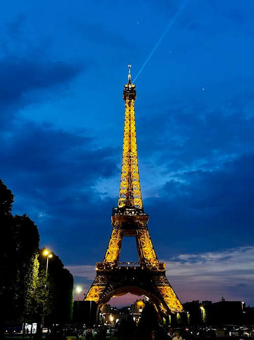 Kostenloses Stock Foto zu eiffelturm, nacht, paris