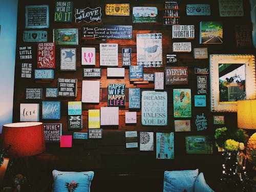 Photo of Assorted Letter Board Quote Hanged on Wall