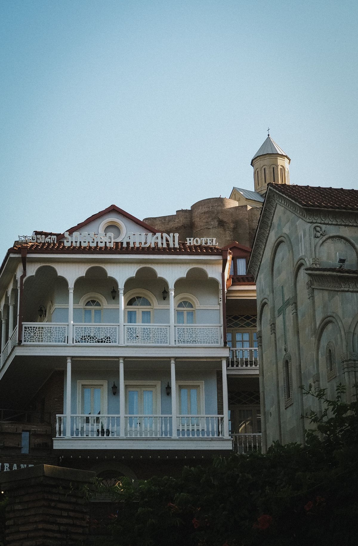 Twierdza Narikala nad Tbilisi w Gruzji