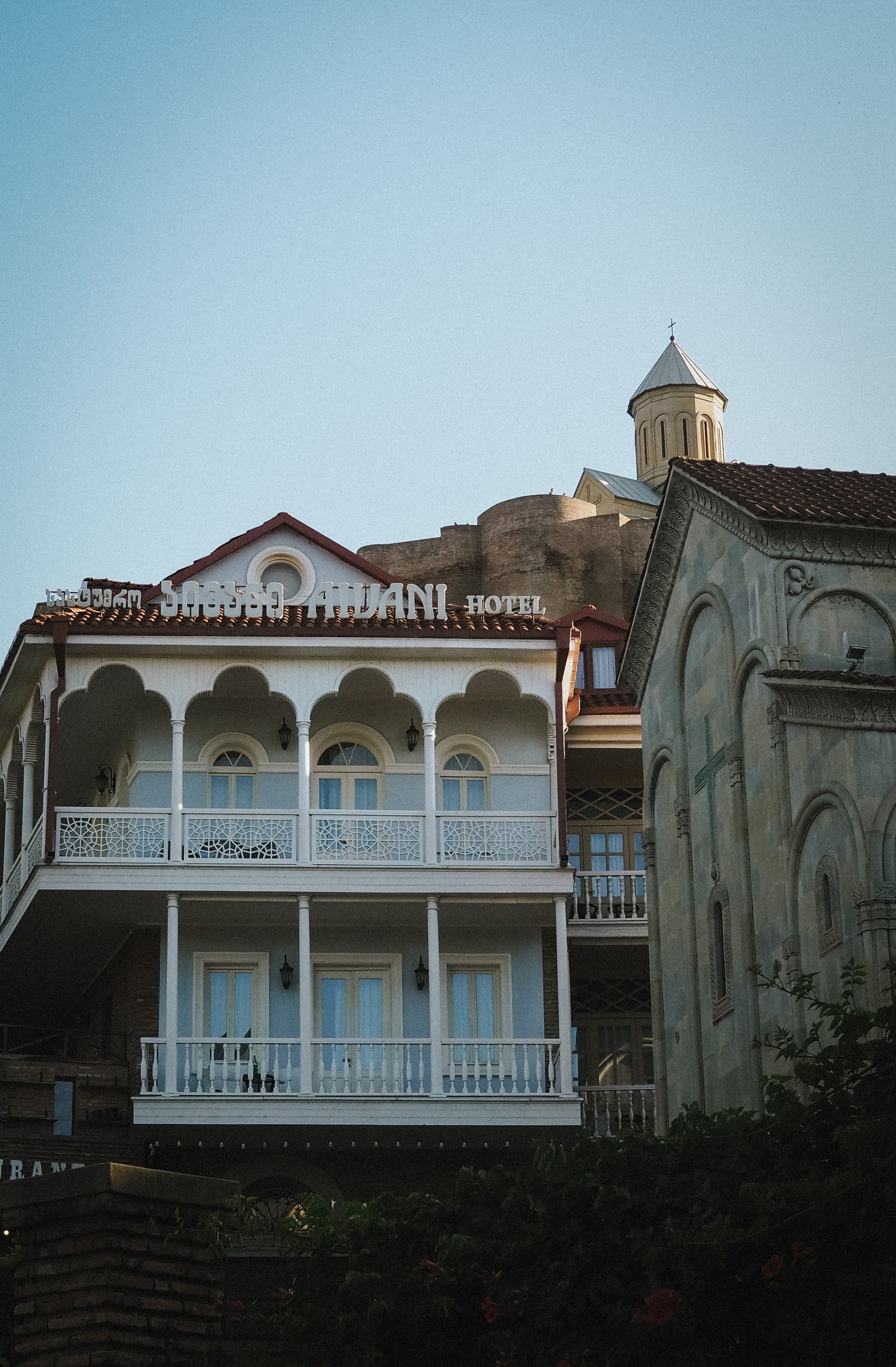 Carved balconies of old Tbilisi