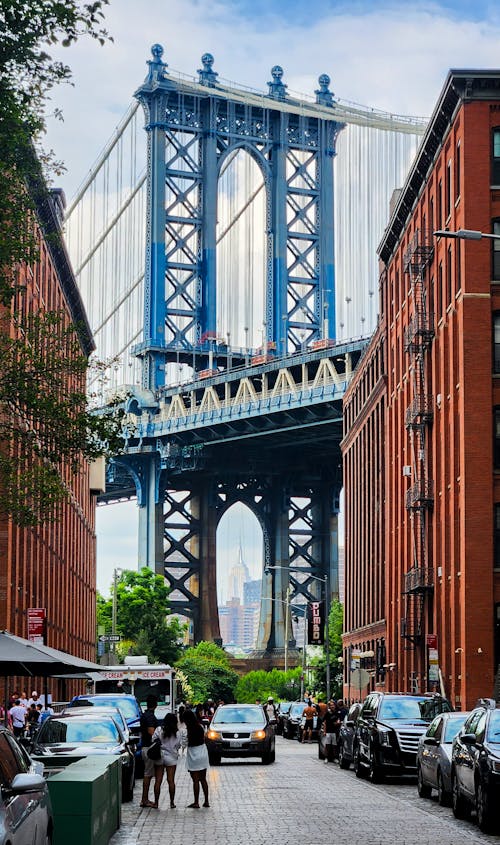 Free Manhattan Bridge in New York Stock Photo