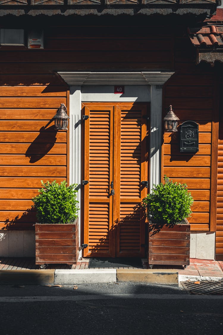 Exterior Of A Wooden House