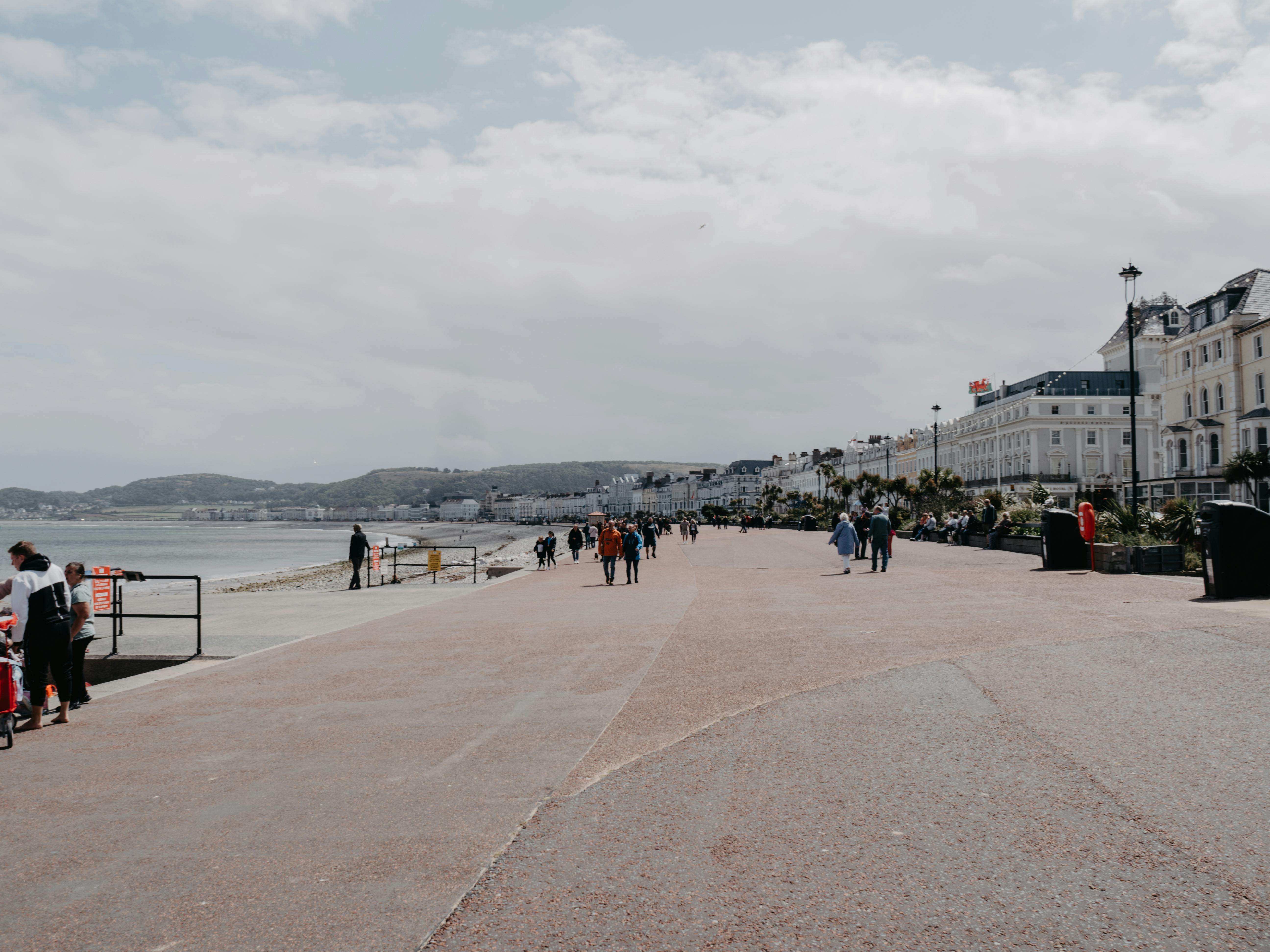 promenade in llandudno