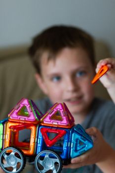 Magnetic Building Tiles Set