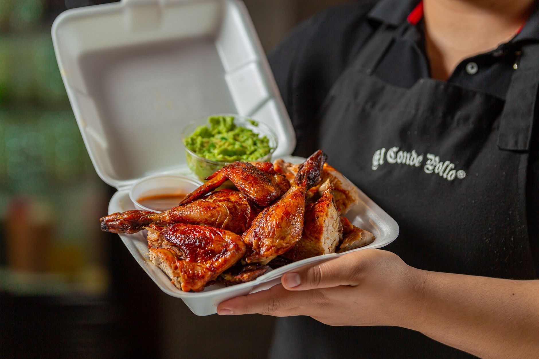 Poulet Jerk Halal avec riz et pois
