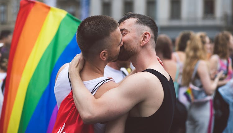 Men On A Pride Parade