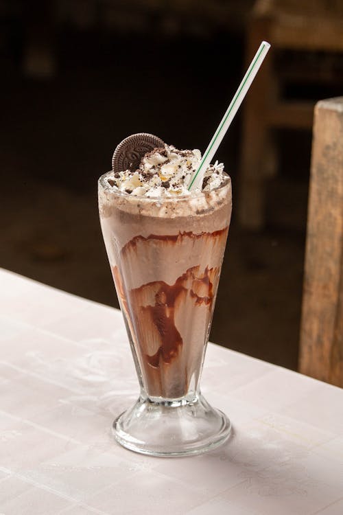 Chocolate Dessert Served in a Restaurant