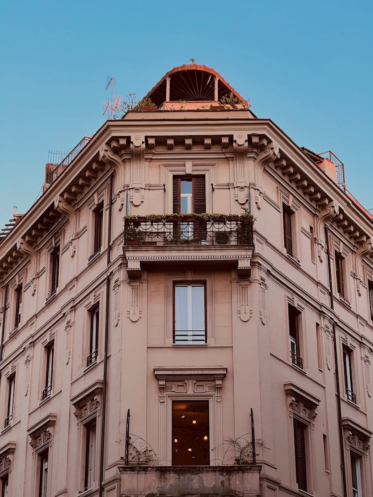 Corner Building Of A Hotel