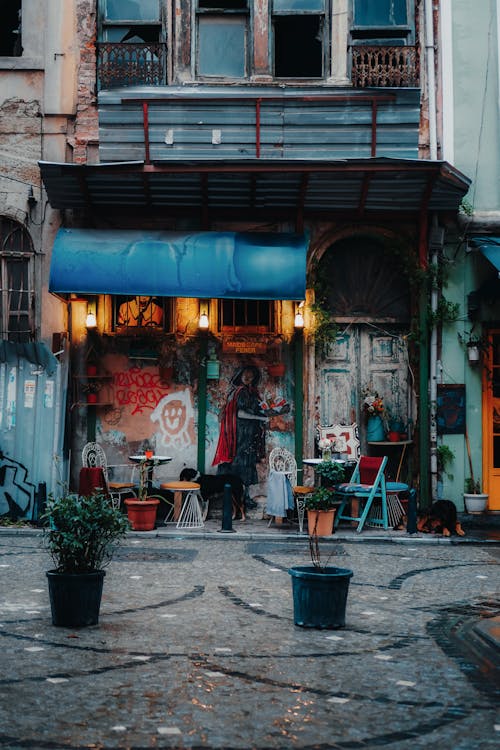 Cobblestone Street in Istanbul