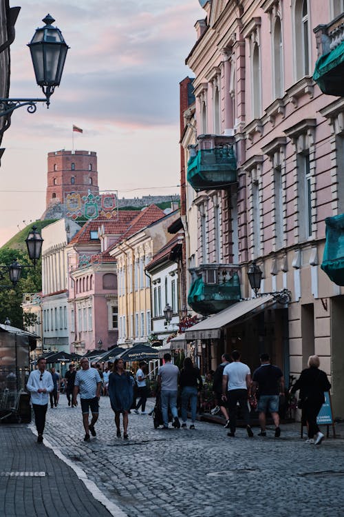 Cobblestone Street in Vilnius