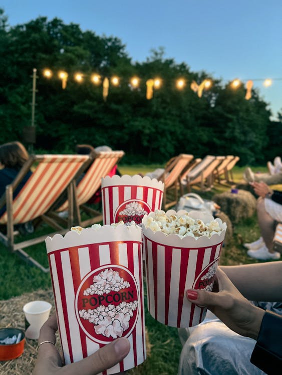 outdoor cinema setting