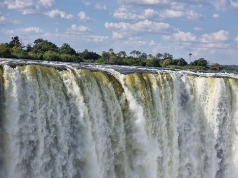 Both sides of the Falls walk (Zim + Zam) — Victoria Falls