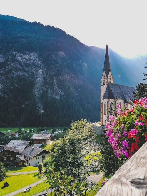 Village Heiligenblut at the foot of the Alps, Austria