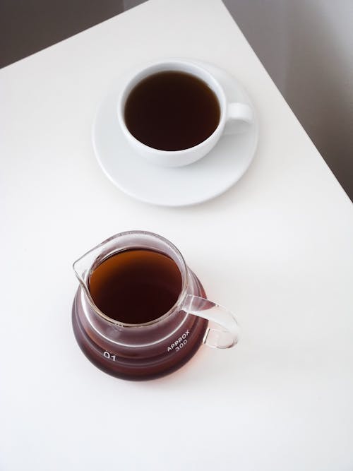 คลังภาพถ่ายฟรี ของ กาน้ำชา, ของบนโต๊ะอาหาร, ชา