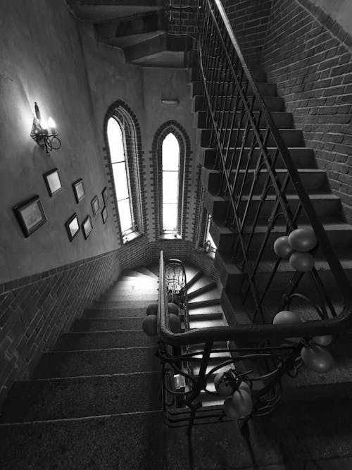 Staircase in Black and White