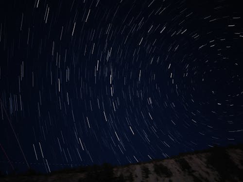 긴 노출, 밤, 별의 무료 스톡 사진