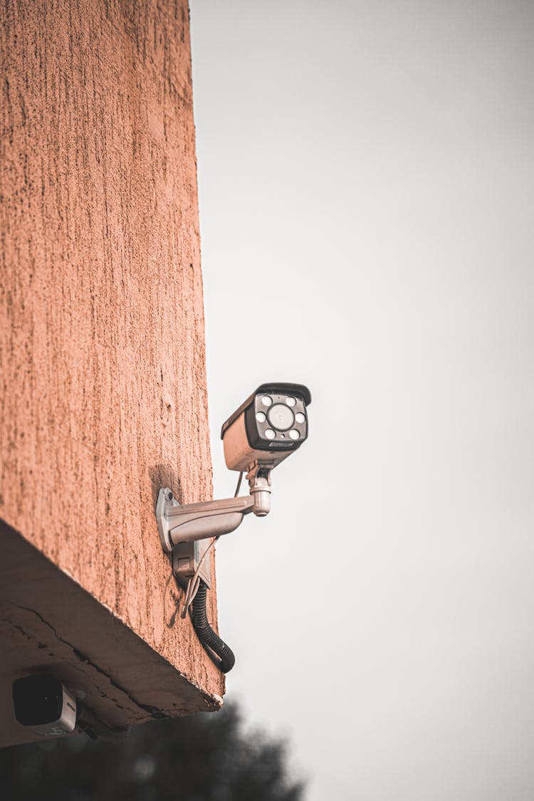 Security Camera On A Building