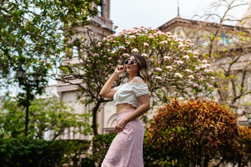 Woman Standing in a Park 