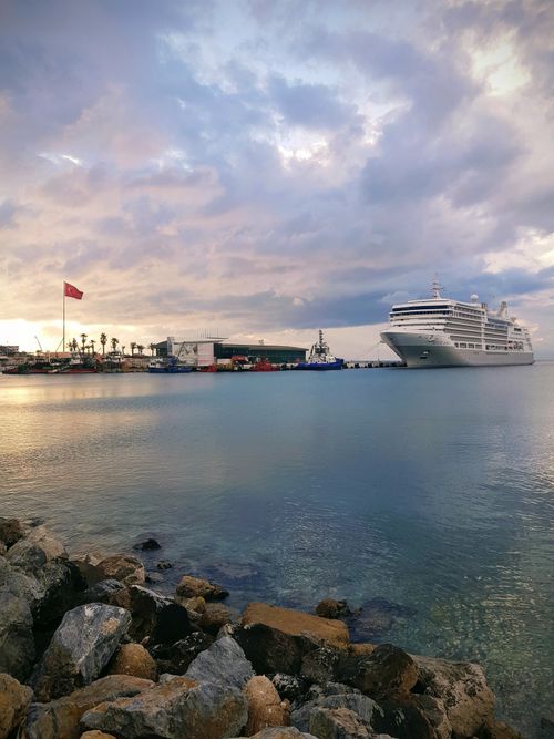 Free Ports of Kuşadası Stock Photo