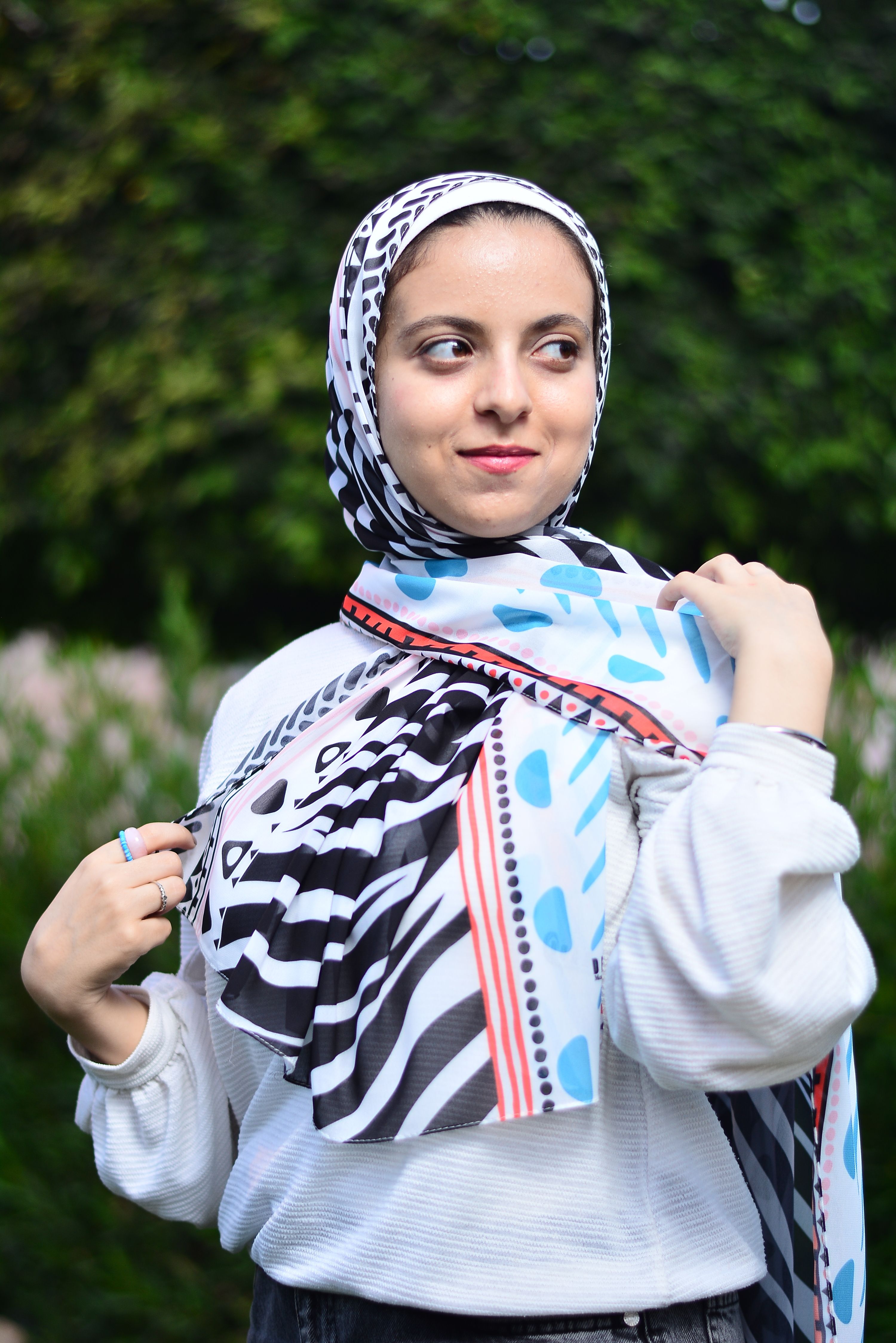 Portrait of a Woman Wearing Headscarf · Free Stock Photo