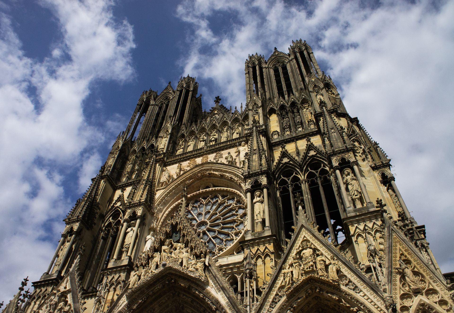 Cathédrale de Reims en architecture gothique