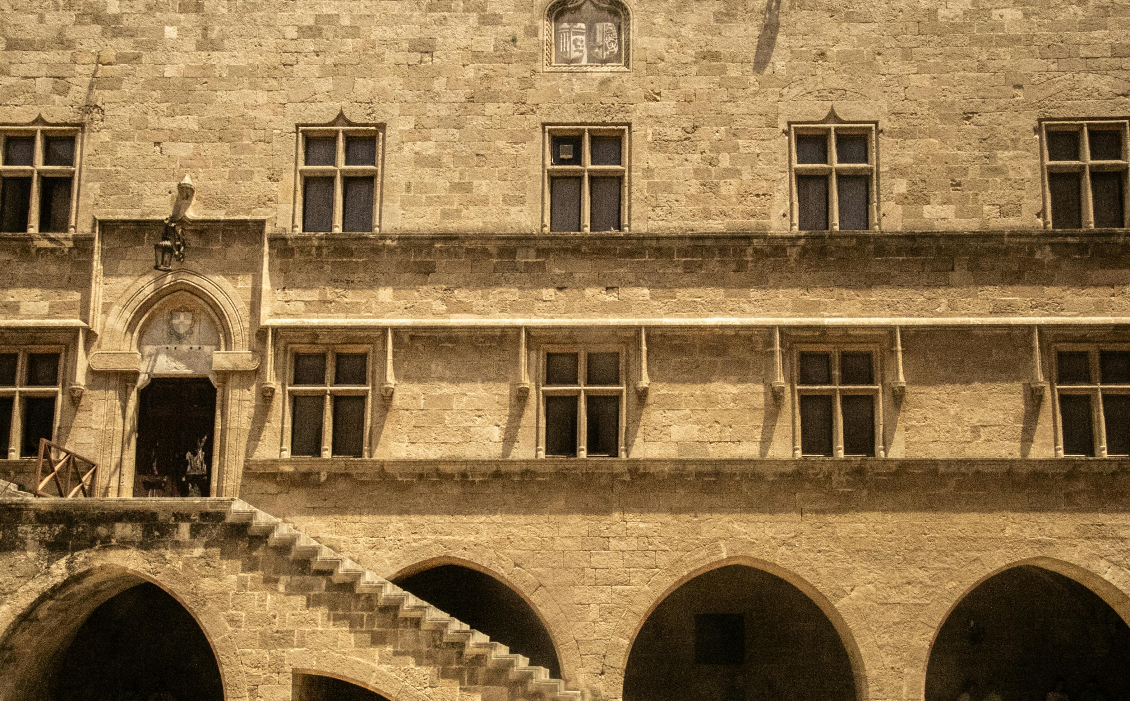 Detailed view of Greek island travelogue