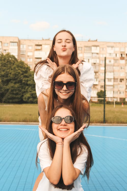 Smiling Women Together