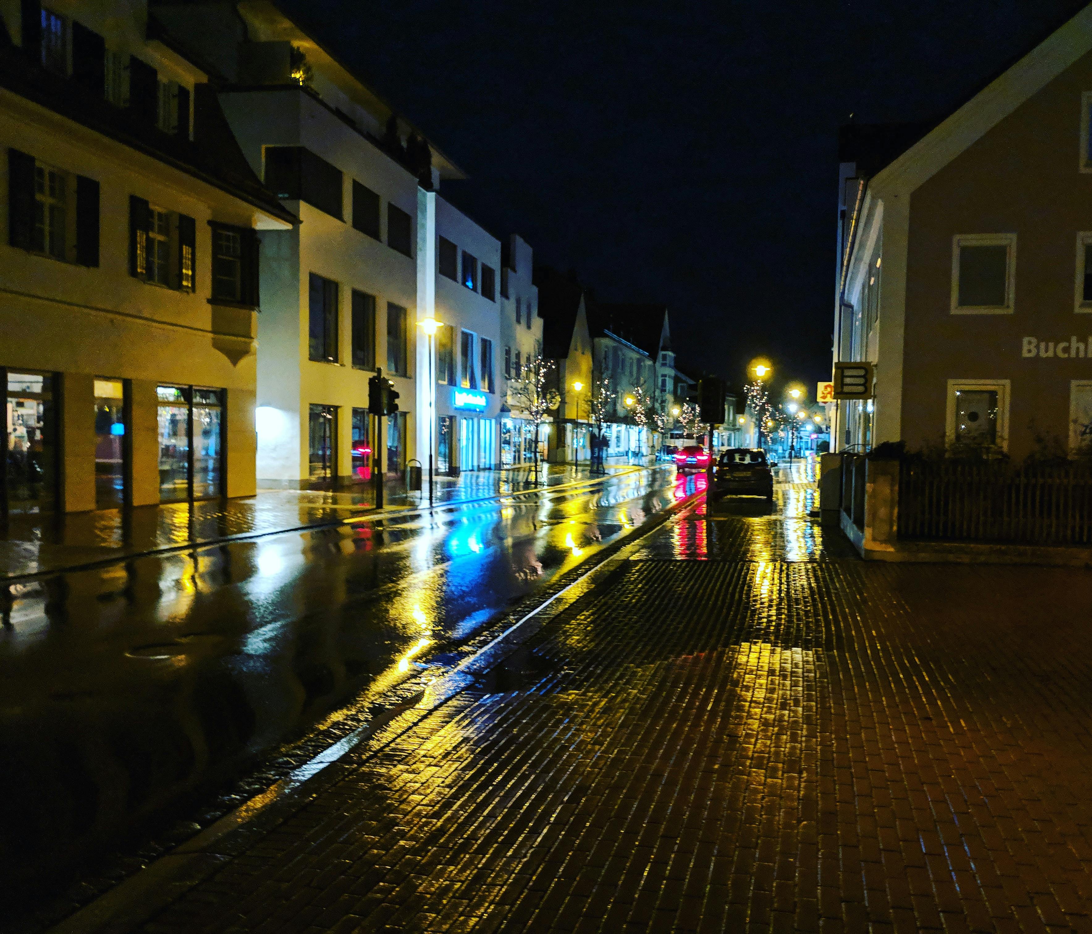Free stock photo of night, reflection, street