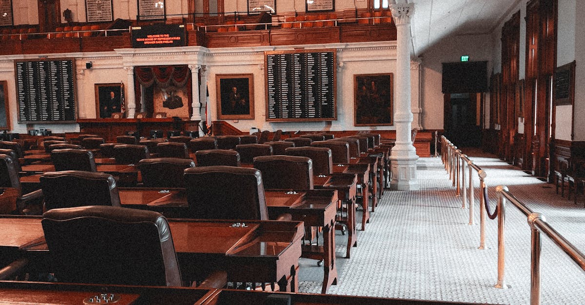 Photo by Allen Boguslavsky Classic interior view of the Texas House of Representatives chamber in Austin.