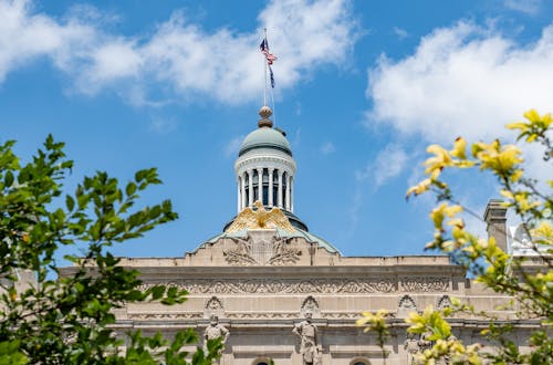 Darmowe zdjęcie z galerii z budynek, centrum indianapolis, chmury