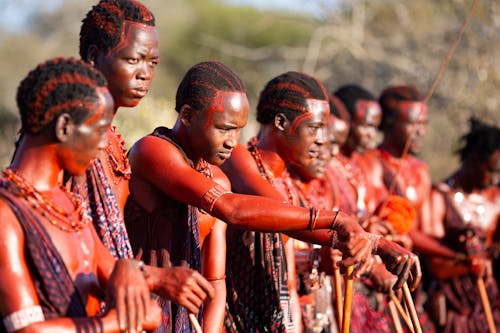 Men with Painted Bodies