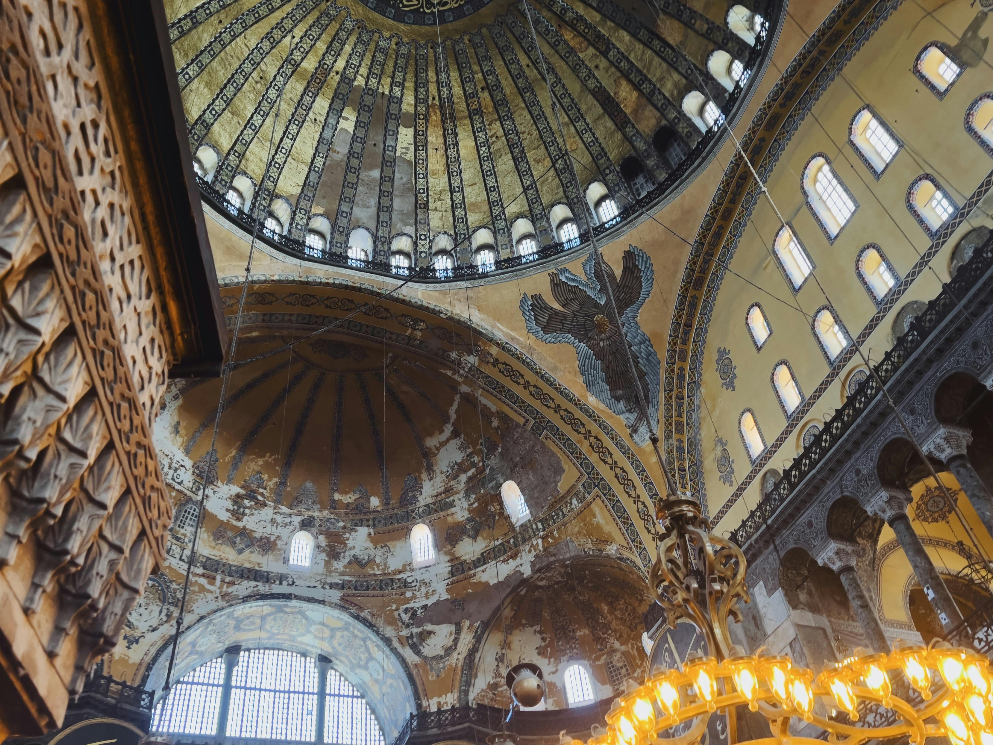 ceiling of hagia sofia mosque