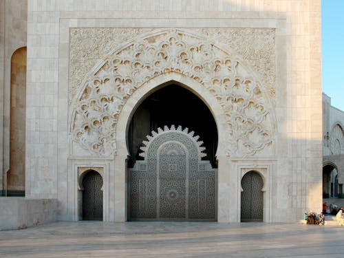 Entrance Gate to Hassan II Mosque, Casablanca, Morocco