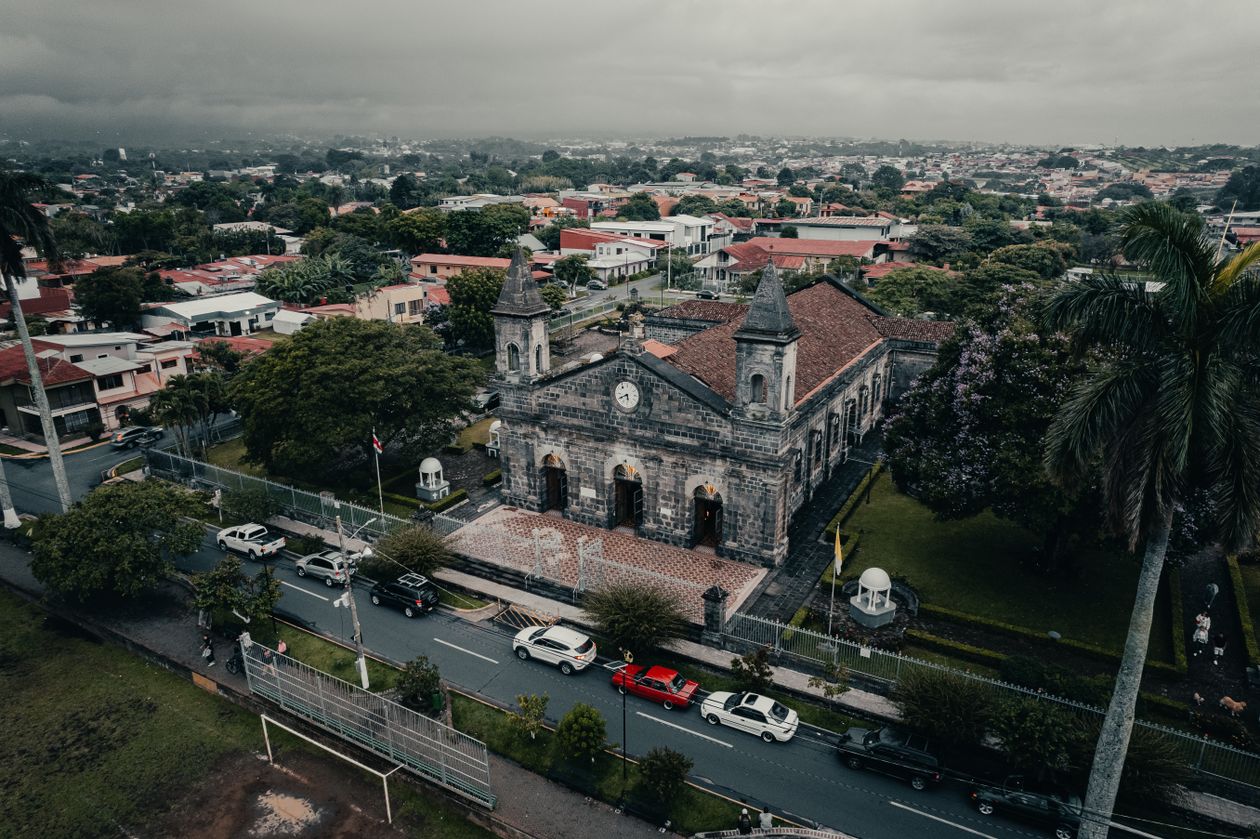 Aerial view of San José, Costa Rica