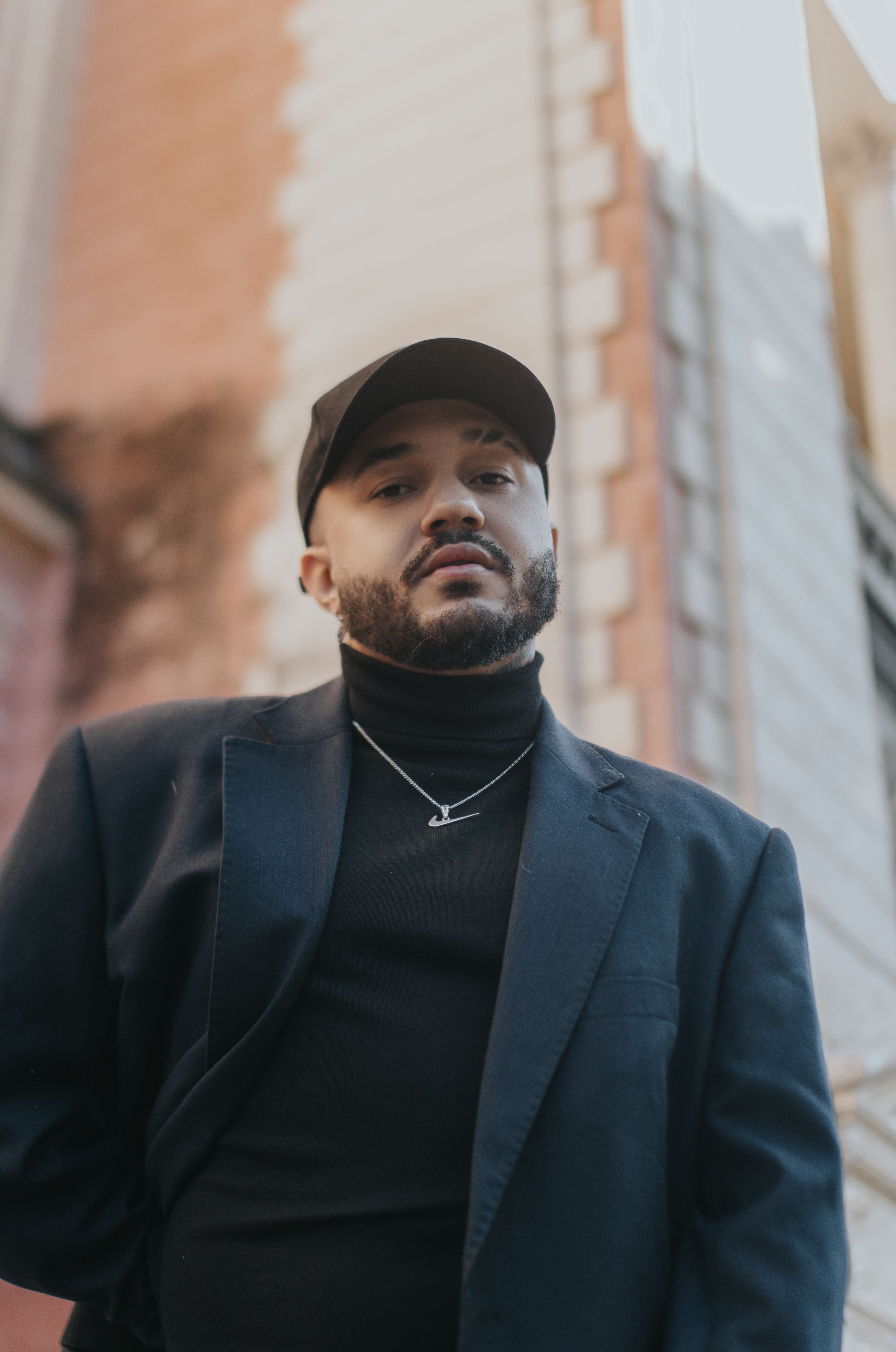 Man in Turtleneck Sweater and Cap · Free Stock Photo