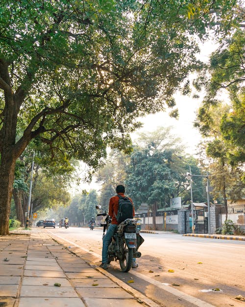 Man on Motorcycle