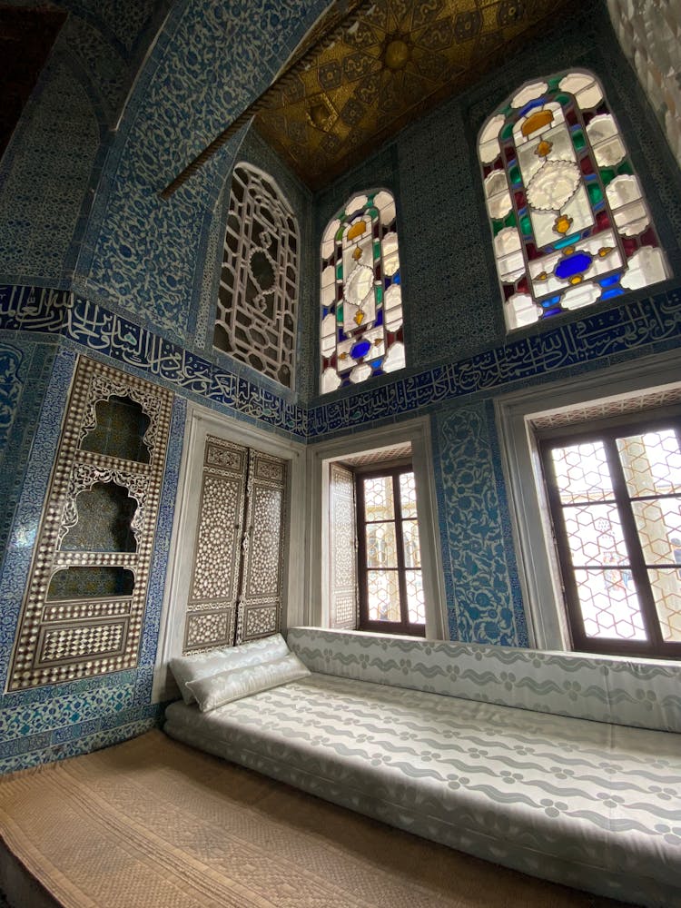 Patterns Decorating Interior Of Mosque