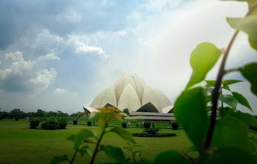 Free Lotus Temple in New Delhi Stock Photo