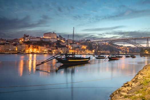 Viewpoint trom the city of porto during sunrise, Porto, Portugal june 20 2023.