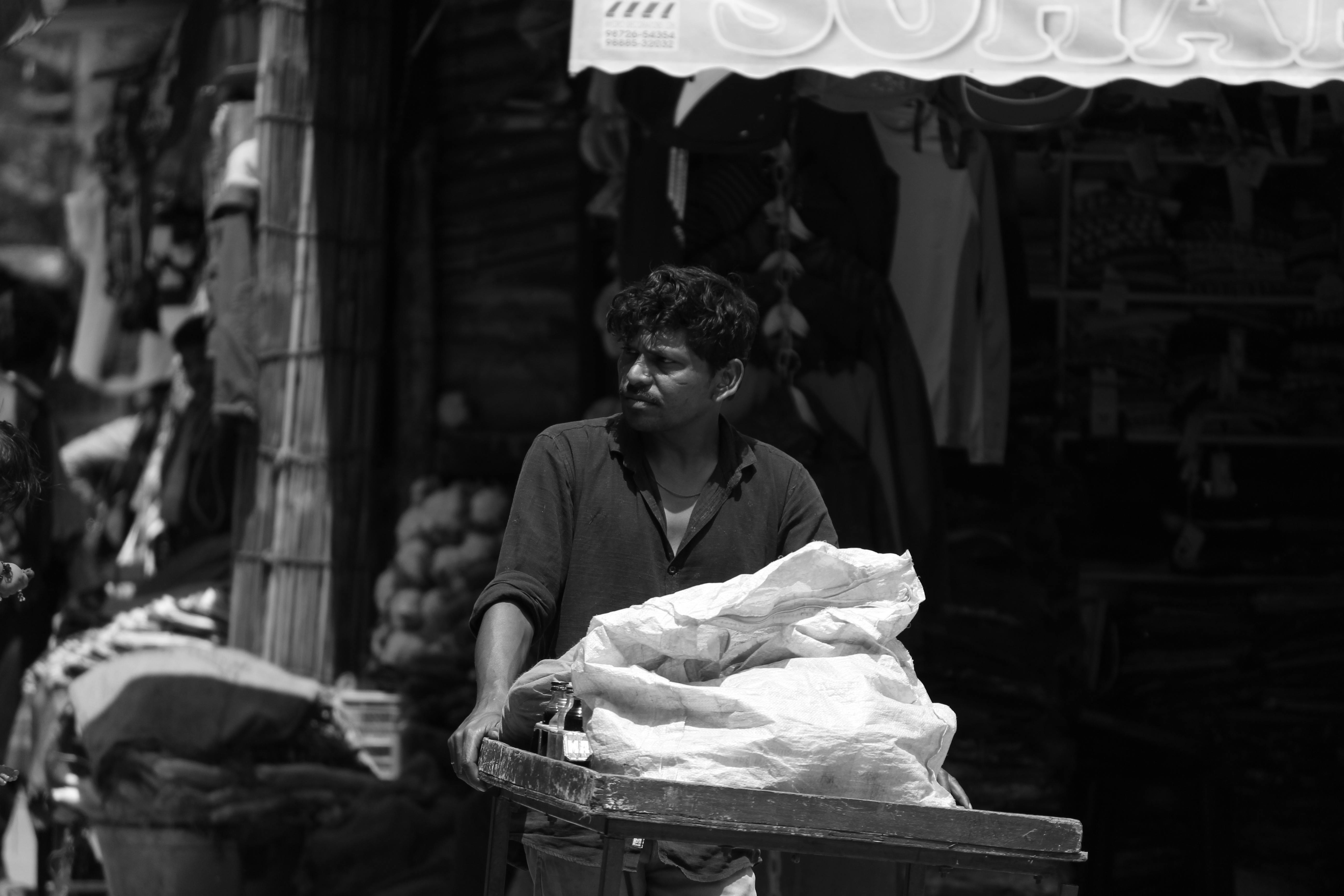 Free stock photo of bazaar, poor, push cart