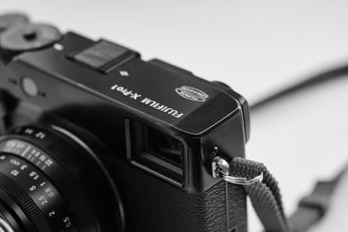 Close-up of a Fujifilm X-Pro Digital Camera 