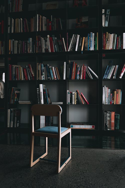 Chair next to the Bookshelf 