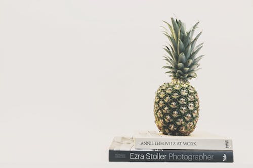 Imagine de stoc gratuită din ananas, artă, cărți
