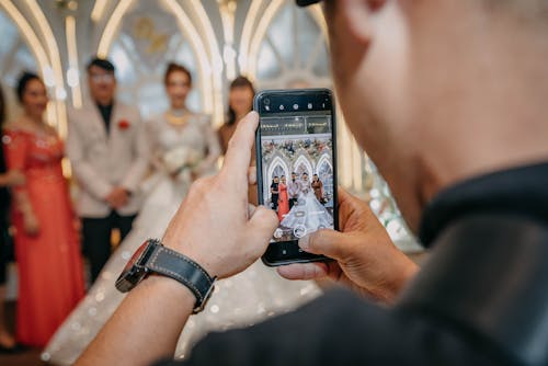 Foto profissional grátis de assistir, casamento, fechar-se