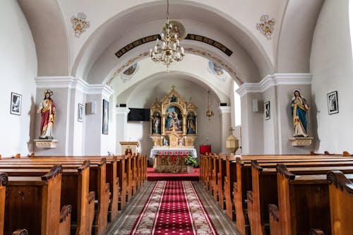 Aisle of Church in Veszkeny