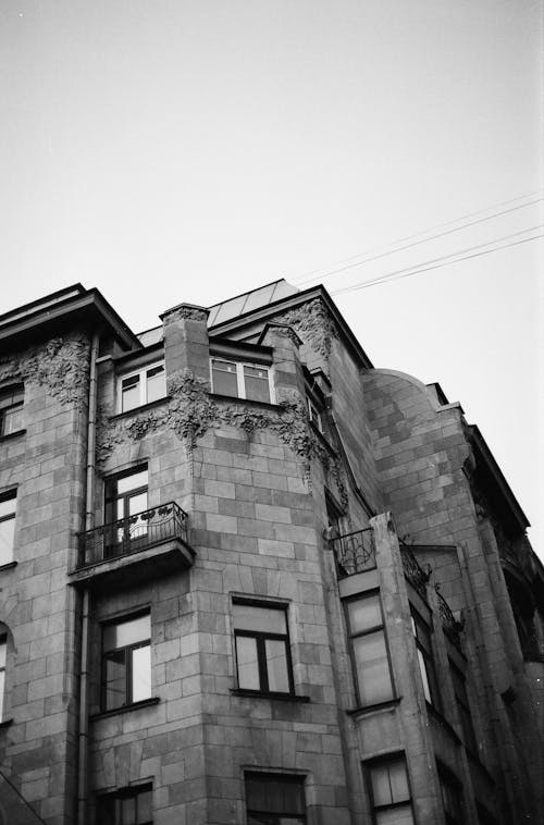Urban Building in Black and White