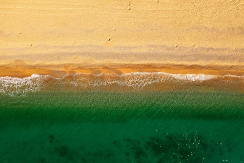 Top View of a Coastline 