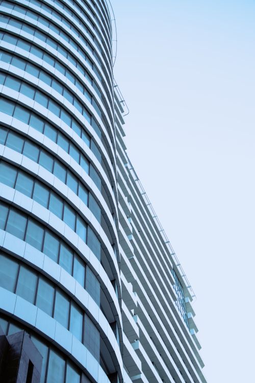 Free A sleek, modern building facade in Mashhad, showcasing urban architecture. Stock Photo
